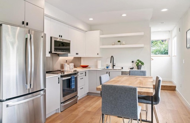 Modern two story townhouse near light rail