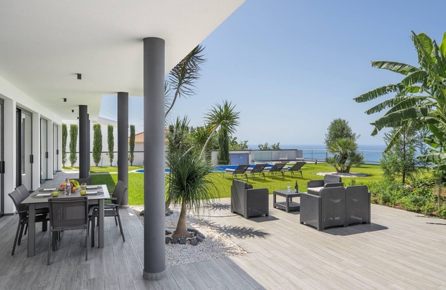 Modern villa, pool, garden, seaview | Ocean Sunset