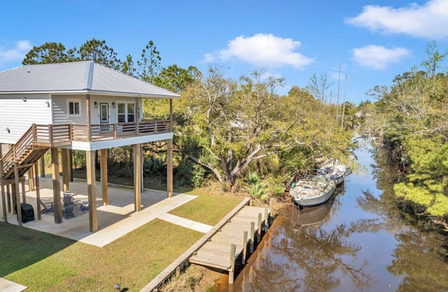 Modern Waterfront Escape in Bay St. Louis with private dock, ping pong & bikes!