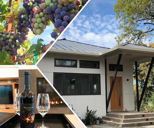 Modern Wine Country Home on 10 acres with vineyard