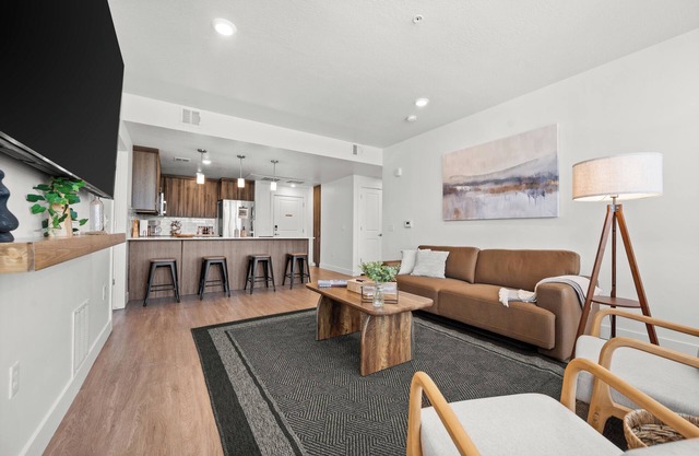 ModernDowntown 2BR/2BA with City Views, Fire Pit, Walk to Delta Center