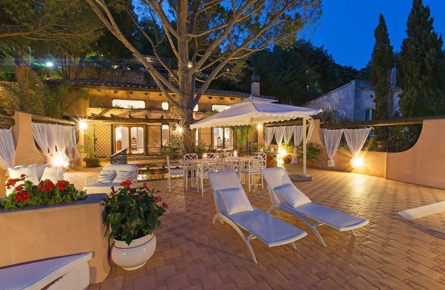 Monte Argentario, Tuscany, whole villa with panoramic view.