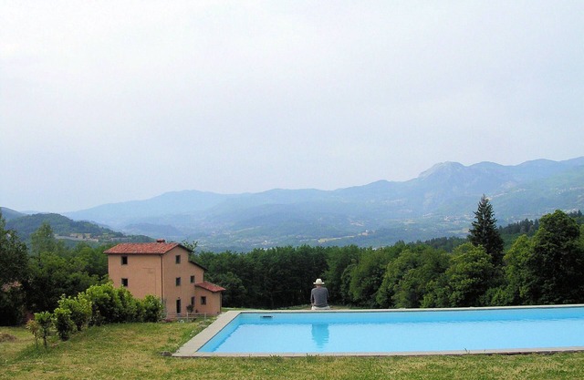 Toskanische Villa mit großem privatem Pool, 200 m zu Fuß zum Restaurant