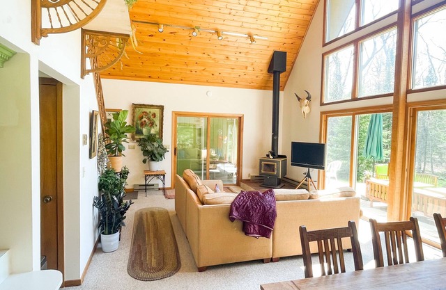 Moss Creek Cabin in the woods on Madeline Island