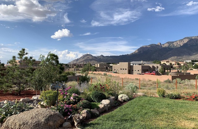Blick auf die Berge Casita