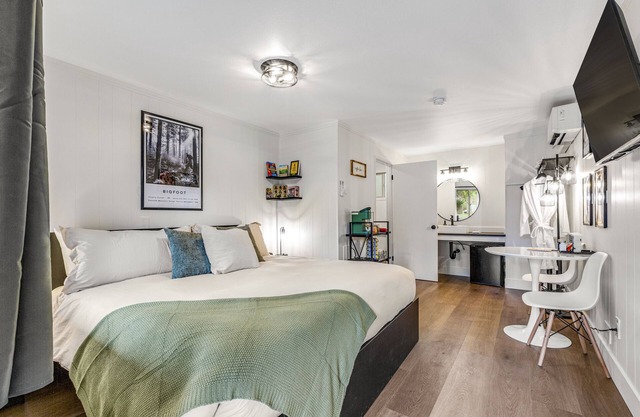 Mountain-view hiker's studio on ground-floor with fast WiFi - dog-friendly