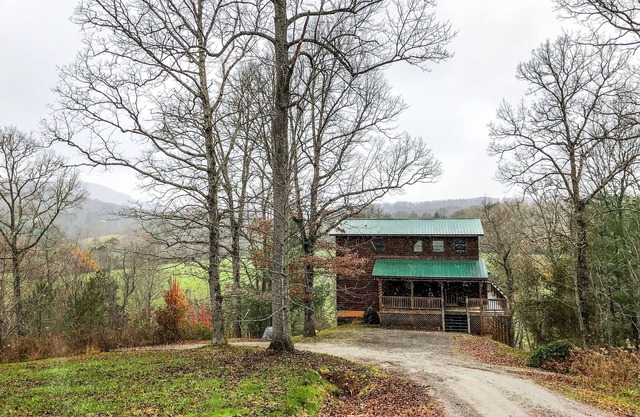 Mountain View Home w/ Private Hot Tub, Game Room, & Relaxing Creek on Property