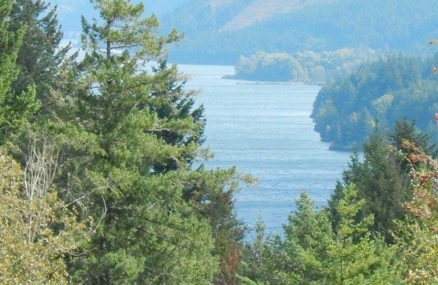 Mt Defiance Cabin mit Blick auf den Columbia River