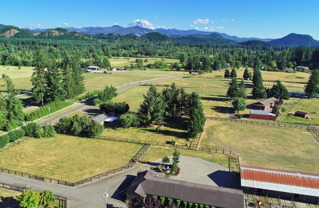 Mt Rainier & Crystal Mt is your back yard in the Town of Enumclaw