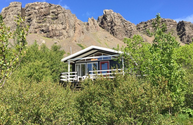 Múlakot 5 - Gemütliche Hütte, Von der Veranda aus haben Sie einen herrlichen Blick