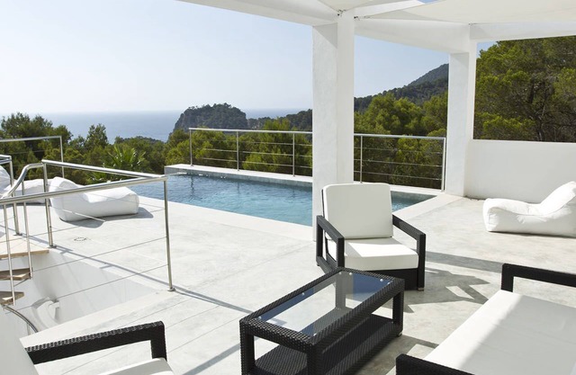 Villa Ginny luxury property in Ibiza with sea view swimming pools 6 bedrooms 12 sleeps