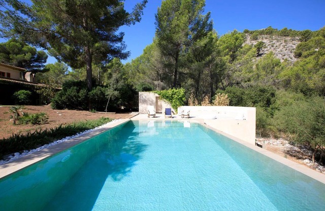 Natural Stone Villa "Villa Sa Mola de Vall d´Urgent" with Pool and Mountain View