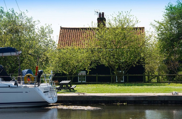 Navigation Cottage on the Historic Sea Lock overlooking the Nature Reserve