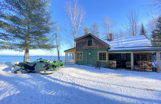 Near Munising.and and Snowmobile trails