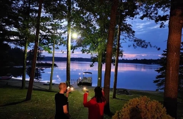 Near Tawas Mi, Cabin in the cove, National City lakefront.