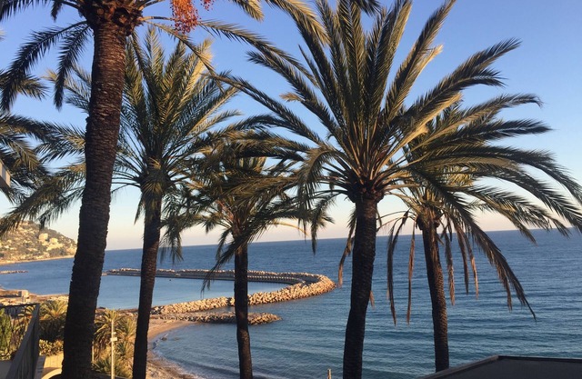 In der Nähe des Meeres und des Strandes von Bordighera & Ospedaletti