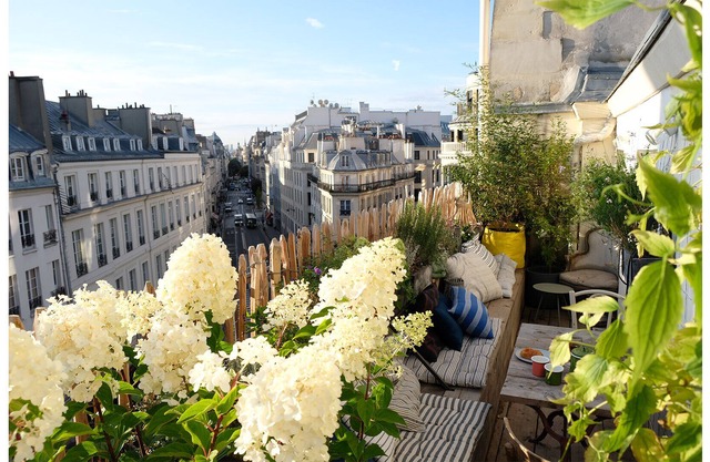 Nest auf den Dächern im Herzen von Paris mit Terrasse