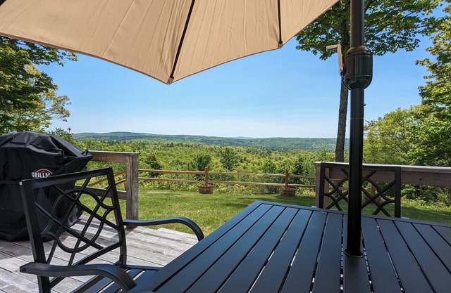 Nestled in rural Central Maine in the beautiful peace and quiet.