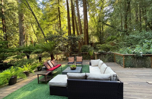Eingebettet in die Redwoods, Easy Walk Downtown, in der Nähe von SF und Wine Country