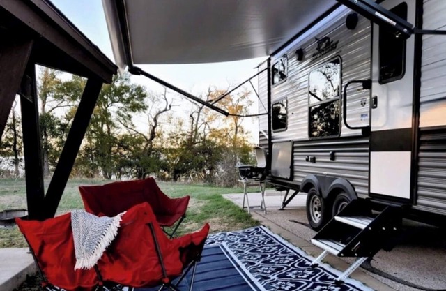 New 2023 Jayco Jay Flight RV Fully Furnished with Full hook-ups already set up!