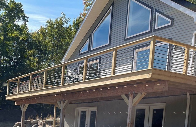 New 3-bedroom A-frame, ranch home on private Queensbury property