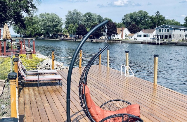 Waterfront lodge w/ private dock, fire pit, and boat launch access!