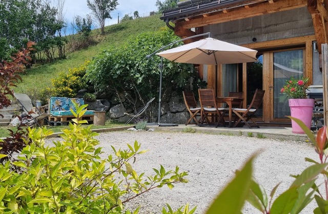 Neue und warme Wohnung in Südchalet in Manigod