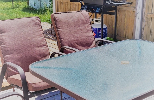 NEW !! Apartment with large deck BBQ minutes to the shore