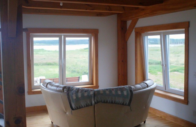 Neues Beachfront Post + Beam Cottage, fantastische Sonnenuntergänge und direkt am Cabot Trail