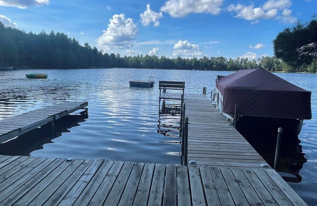 NEW! Beautiful Log Home with a rustic feel. 6 acre wooded lot on Eleanor Lake
