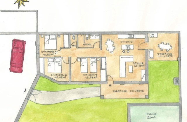 Neues, umzäuntes Haus mit beheiztem Pool, Privatparkplatz und Zugang für Behinderte