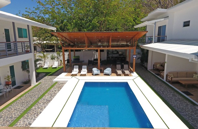 Stilvolle Nicoya Villas # 4 (inklusive Frühstück) gegenüber dem Strand von Mal Pais!