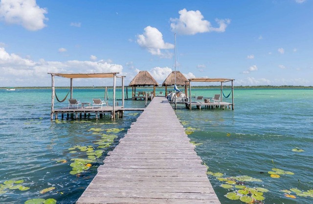 New Listing! PRIVATE HUT @Bacalar 7 Colors Lagoon