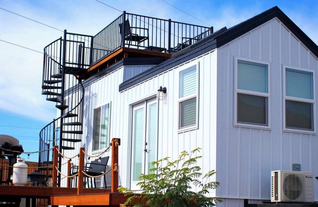 NEW Nook Tiny Home with Deck, Firepit, Skylights