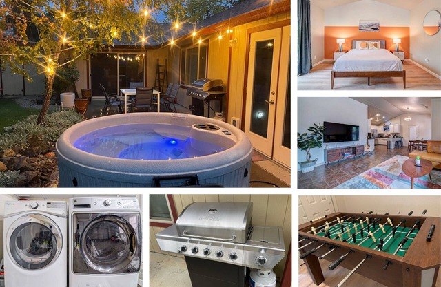 🏡 *NEW* The Artsy Abode ✨ Hot Tub ♨️ BBQ 🍖Foosball ⚽️