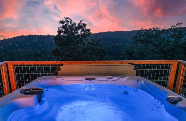 New! Yosemite Family Ranch w/ hot tub/views/EV/playground!