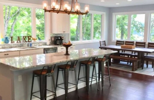 Newer (built in 2018). Lake front property.