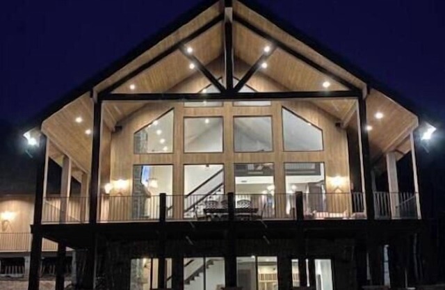 Newly constructed river retreat. Fly fishing in summer, snowmobiling in winter.