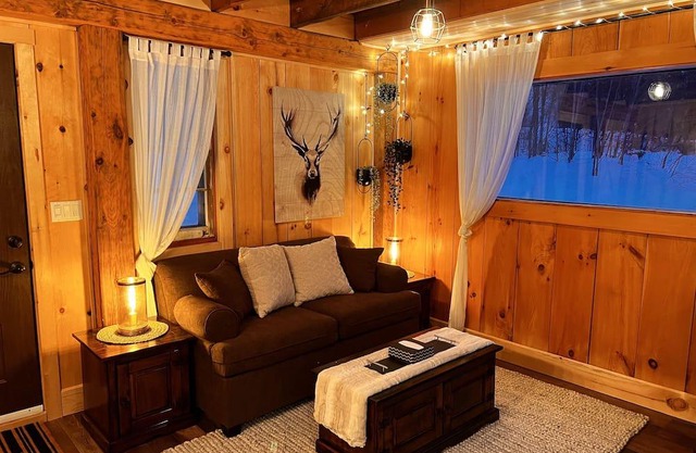 Newly hand crafted wooden cabin.
