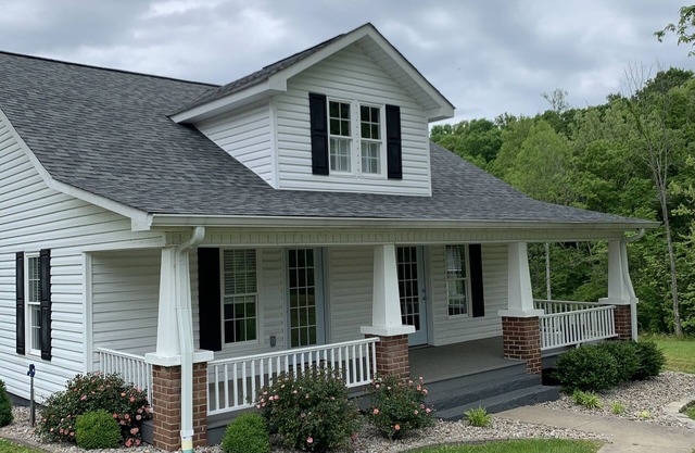Newly remodeled creekside farmhouse with a large back deck, 8 miles from Rowena.