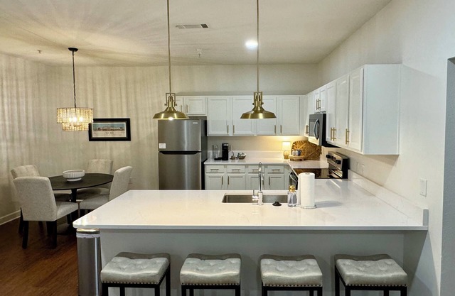 Newly Renovated Condo at The Bluffs West! Walk to campus, pool, and gym access.