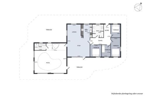 Nice Home In Ebeltoft With 4 Bedrooms, Swimming Pool And Wifi