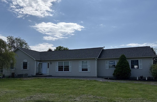 Nice quiet country setting right across from the golf course!