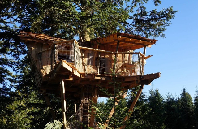 Cabane Nis de Bisou-Kabine-Eigenes Badezimmer-Terrasse