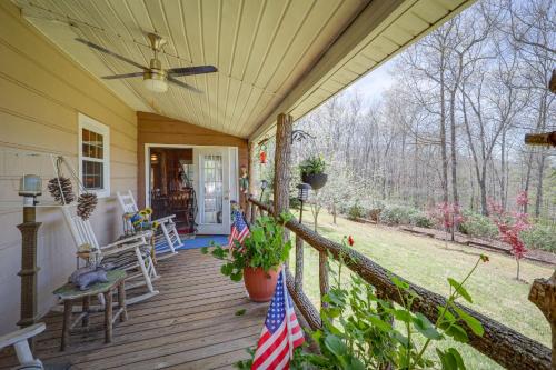 North Carolina Getaway with Covered Porches and Patio