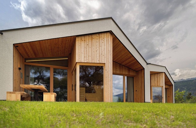 "Oberplunerhof Luxus Chalet Woods" mit Bergblick, 2 Terrassen & Garten