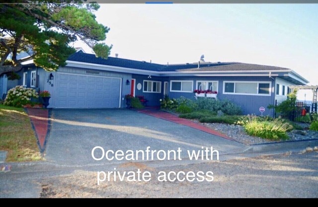 Ocean Front Home with private beach access.