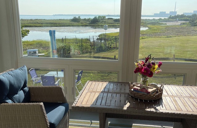 Oceanfront Beach House lay in bed and hear the waves, boats , birds