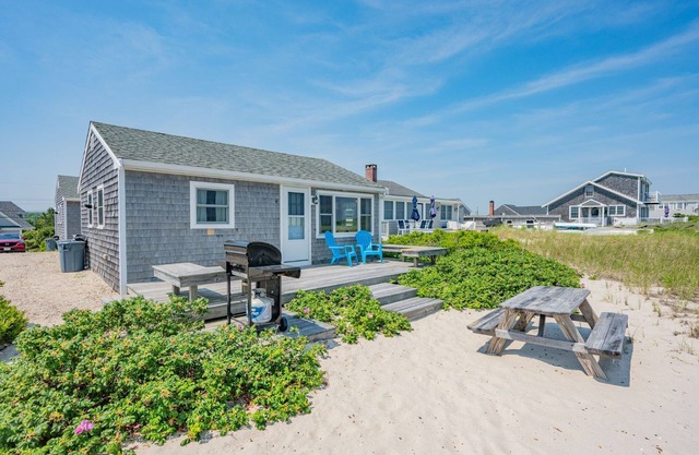 Oceanfront Beach Cottage on East Sandwich Beach