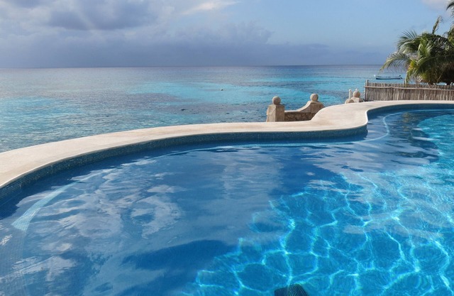 Oceanfront-Wohnung auf dem blauesten Ozean der Insel Cozumel